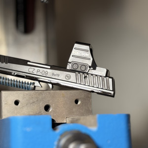 CZ P09 with our optic cut. CZ P09 with our optic cut.