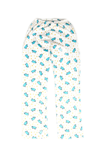Blue Pig Adult Pajama Pants