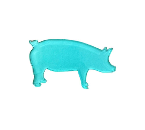 Blue Pig Acrylic Magnet