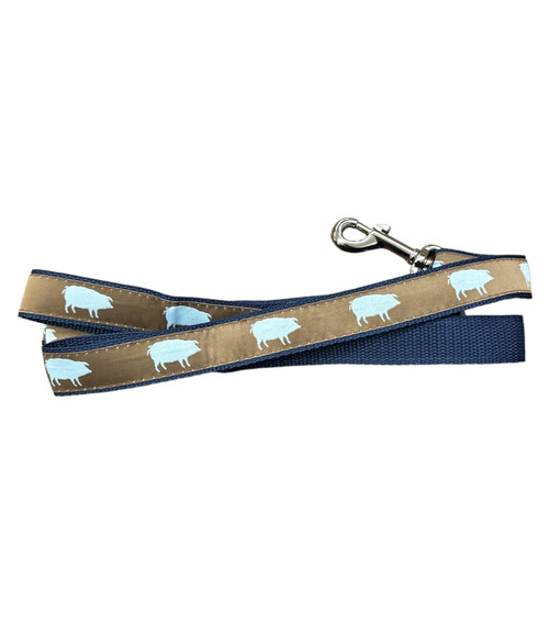 Blue Pig 6' Dog Leash