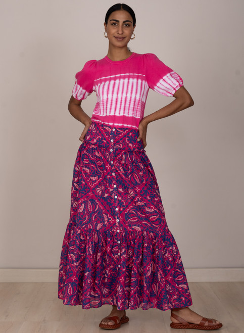 Banjanan Marta Skirt Bandana Fuchsia 