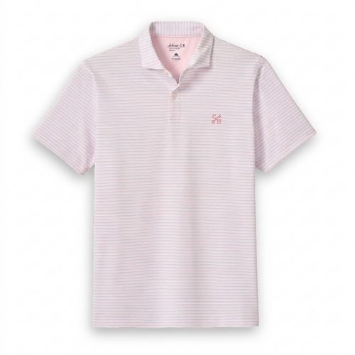 Congress Hall Men's Rez Stripe Polo - Lollipop