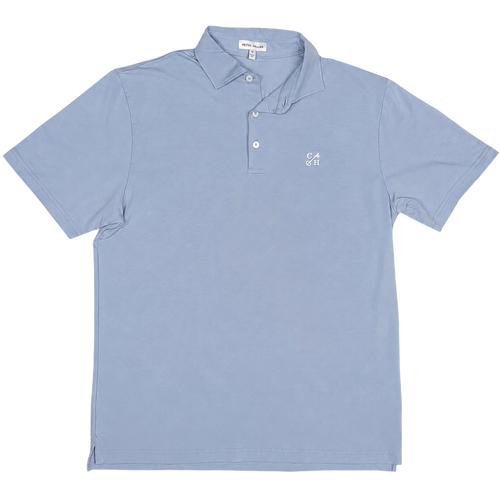 Congress Hall Crown Flex Cotton Polo - Cloudy Blue