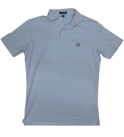 Congress Hall Albatross Cotton-Blend Pique Polo - Blue Brisk