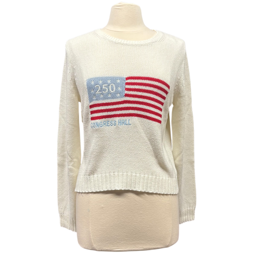 Congress Hall 250 Flag Classic Women's Crew - Ivory