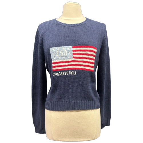 Congress Hall 250 Flag Classic Women's Crew - Navy