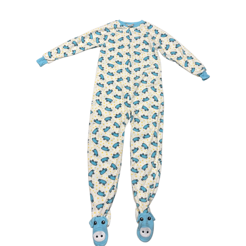 Youth Blue Pig Footed Pajamas