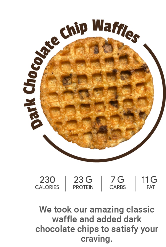 Chocolate Chips Sugar-free chocolate Waffles Keto Waffle High Protein Plant-Based Protein Protein Waffle Vanilla Keto Waffle Keto Protein Waffle Keto Diet Low Carb Waffle keto friendly lower carbohydrate waffle
