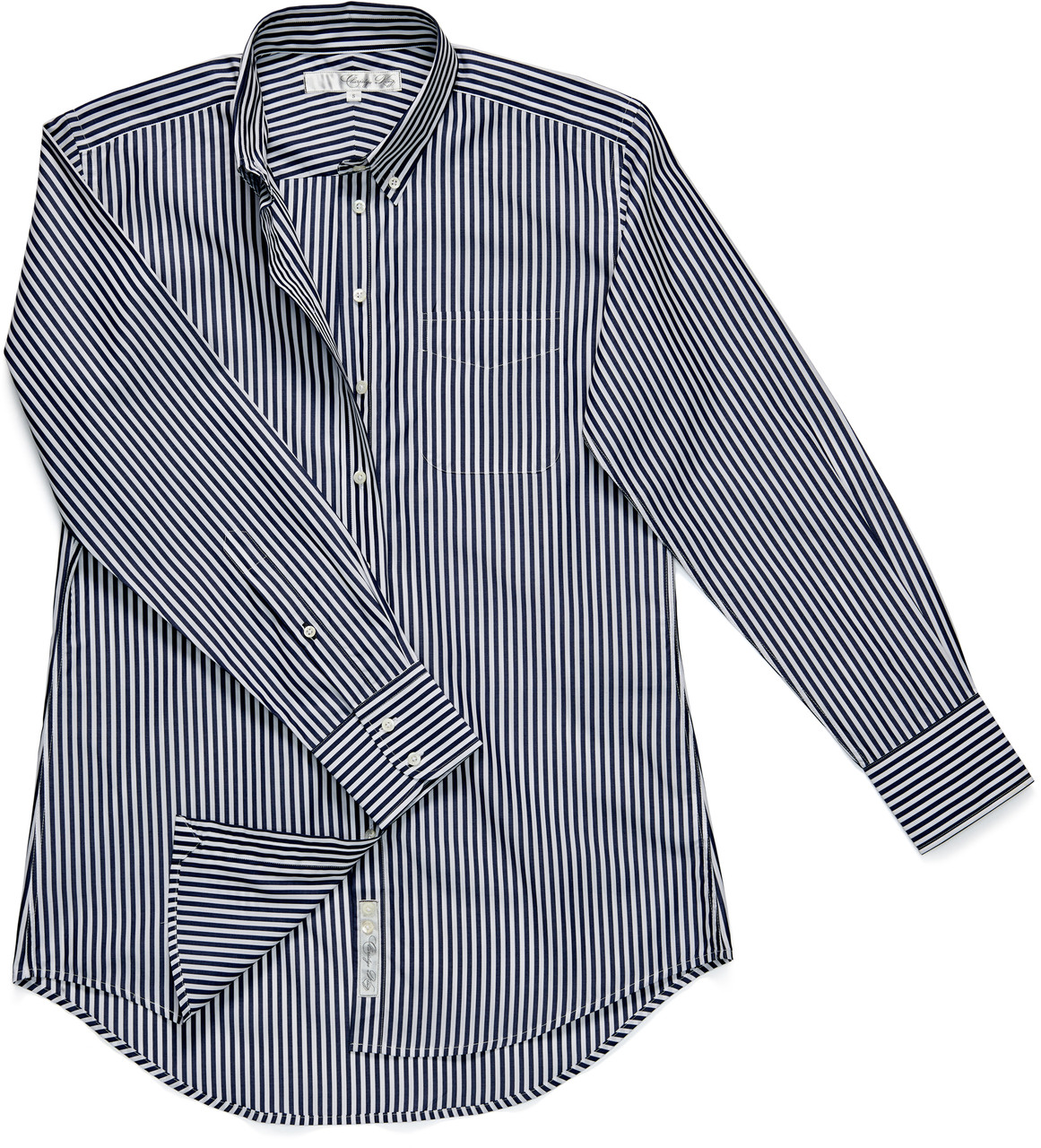 The His is Hers Original Shirt in Midnight Blue Stripe