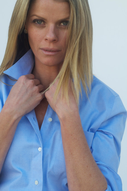 The Ivy Shirt in Light Blue