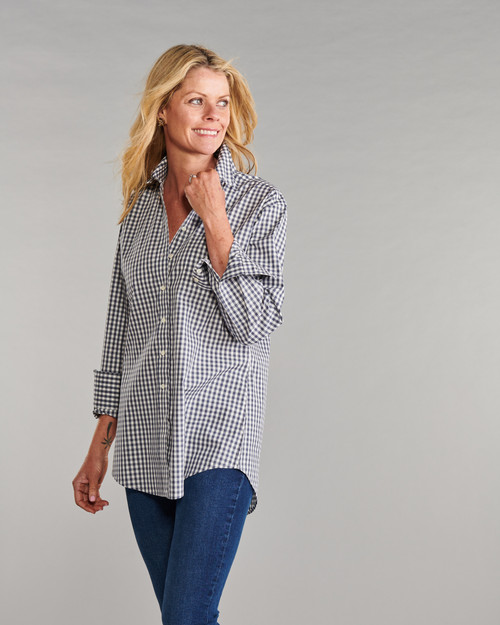 The His is Hers® Original Shirt in Heather Blue Gingham