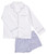The Pajama Top can be paired with our white boxer shorts or white pajama pants.