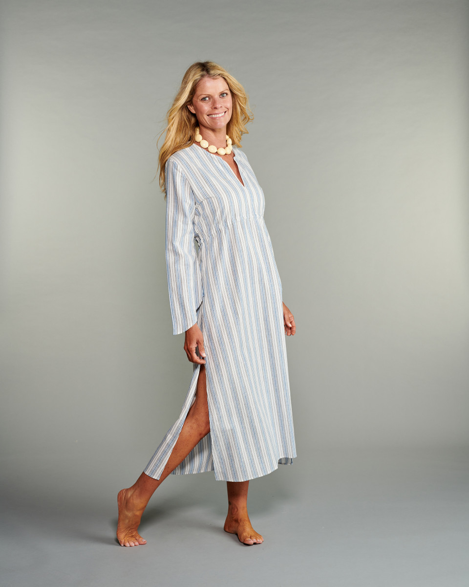Caftan in Blue Garden