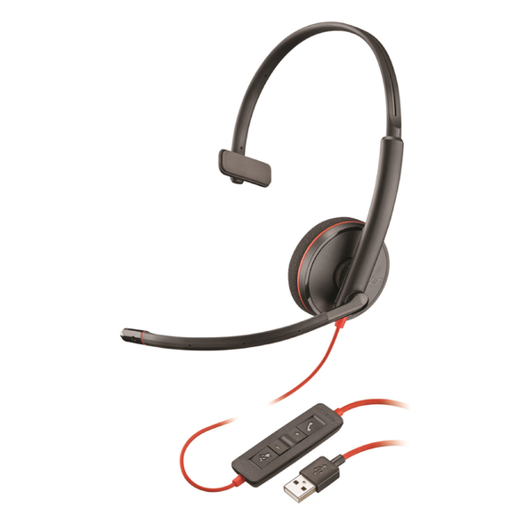 Plantronics Blackwire 3210 USB-A Wired Headset- Mono with Mic