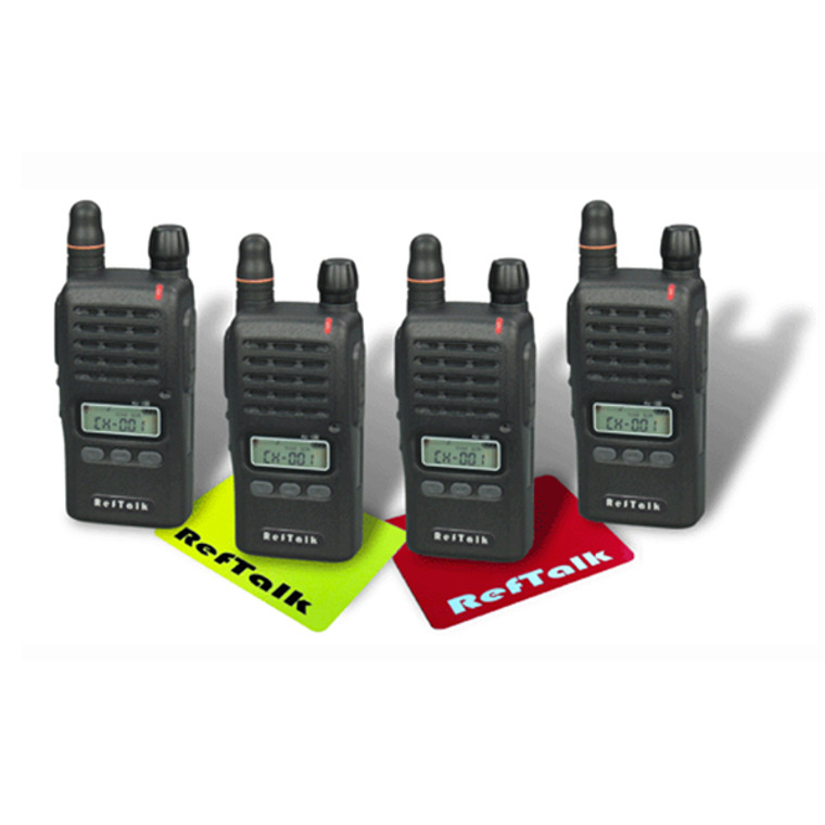 RefTalk Push-to-Talk – Pro Set (4 radios)