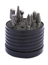 SET 2,SOLID CARB BUR SET SGL CUT MAGNUM