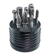 SET 4,SOLID CARB BUR SET SGL CUT