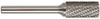 SA-6,SOLID CARBIDE BUR D DBL CUT -7000A