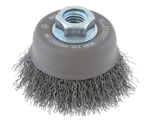 ALLSTEEL 3" 5/8-11 CRIMPED CUP BRUSH-13W301