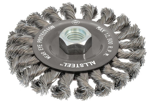 ALLSTEEL 4-1/2X1/4X5/8-11 KNOT WHL BRUSH-13W451
