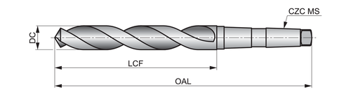 A13032.5-Taper Shank Drill