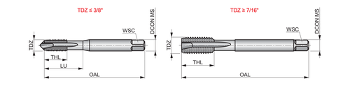 E0251/43FL-UNC Machine Tap Spiral Point