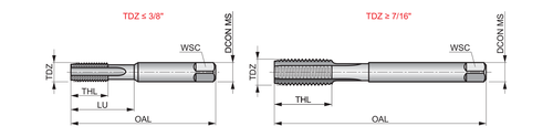 E0711/2NO2-UNF Hand Tap Straight Flute