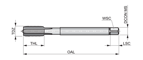 E2789/16-UNF Machine Tap Straight Flute