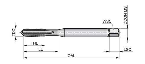 E22912-28-UNF Machine Tap Straight Flute