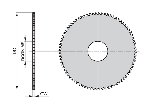 D747125.0X2.5-Metal slitting saw Fine