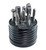 SET 4,SOLID CARB BUR SET DBL CUT
