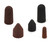 SHUR-KUT®  7/16" x 1" Shape L Aluminum Oxide Abrasive Cap, 60 Grit