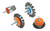 MOUNTED WHEEL KNOT BRUSH 2-3/4 20 KNOTS-13C140