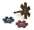SHUR-BRITE® 4" x 1/4"-20 Finish Duty Surface Conditioning Mandrel Mounted Star, CRS
