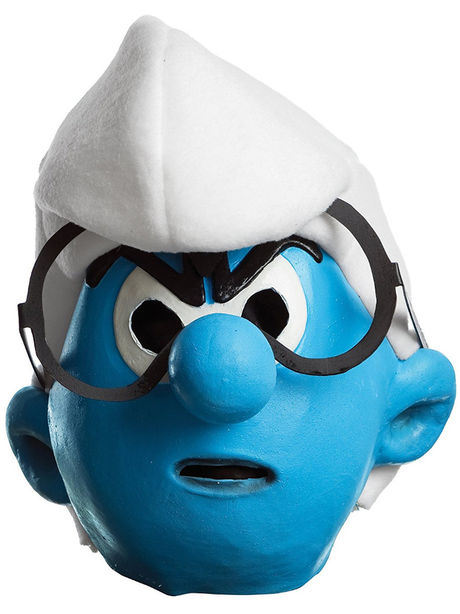 Smuff Mask Smurfs The Lost Village Men's Brainy Mask