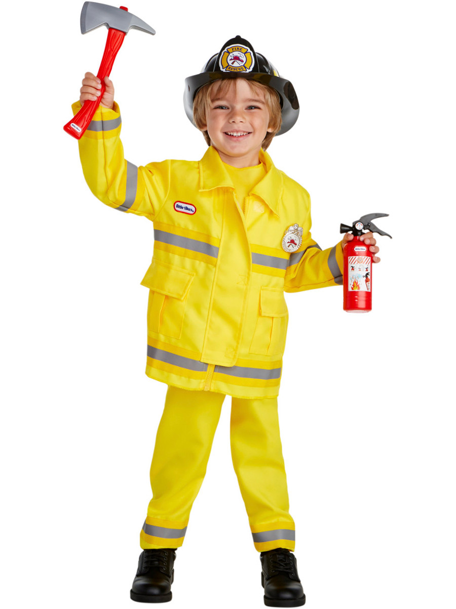 California Costumes Jr. Fire Chief Costume For Toddlers - Medium Size With Jacket, Pants & Play Helmet - View #5