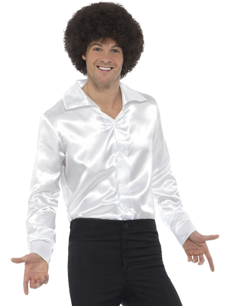 60s dress shirt Smiffys 48199M 60s Shirt, White