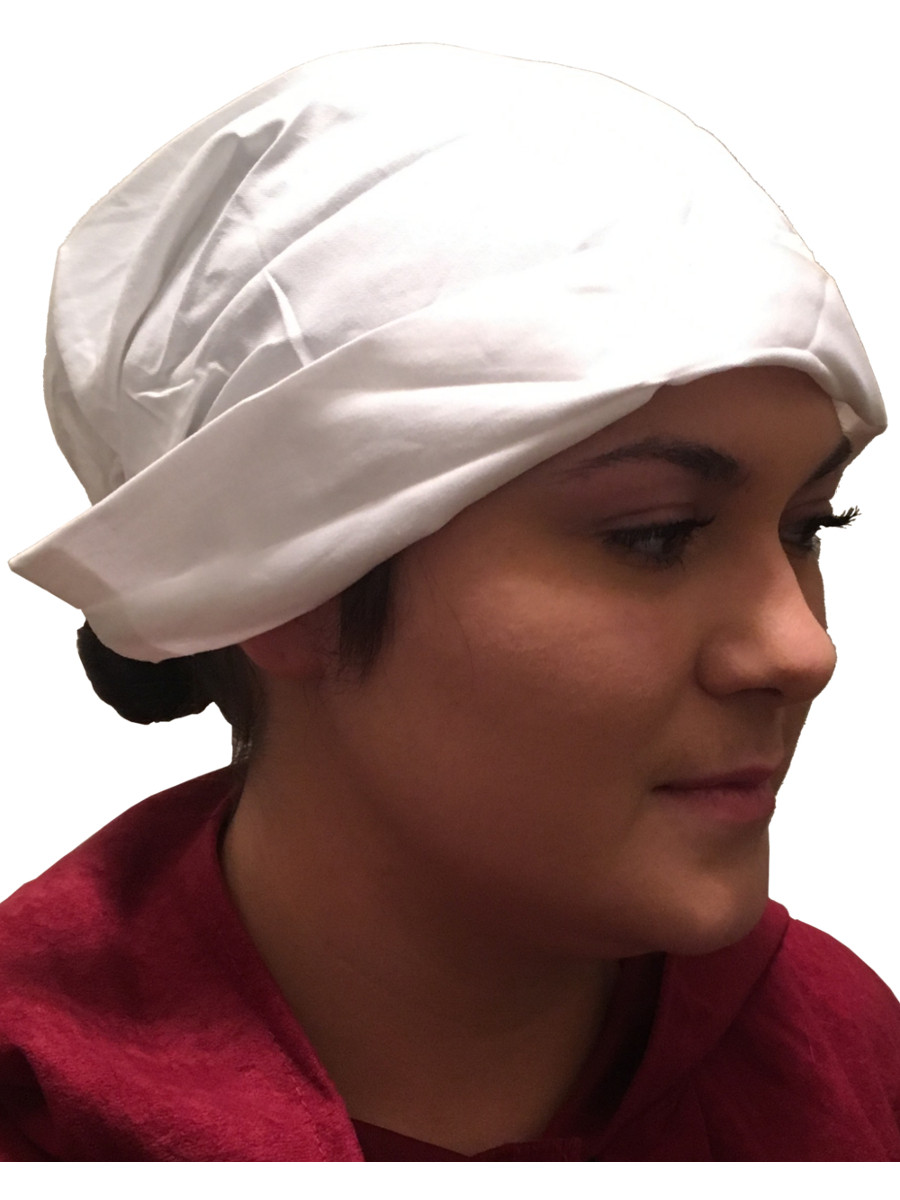 White Handmaid Puritan Bonnet