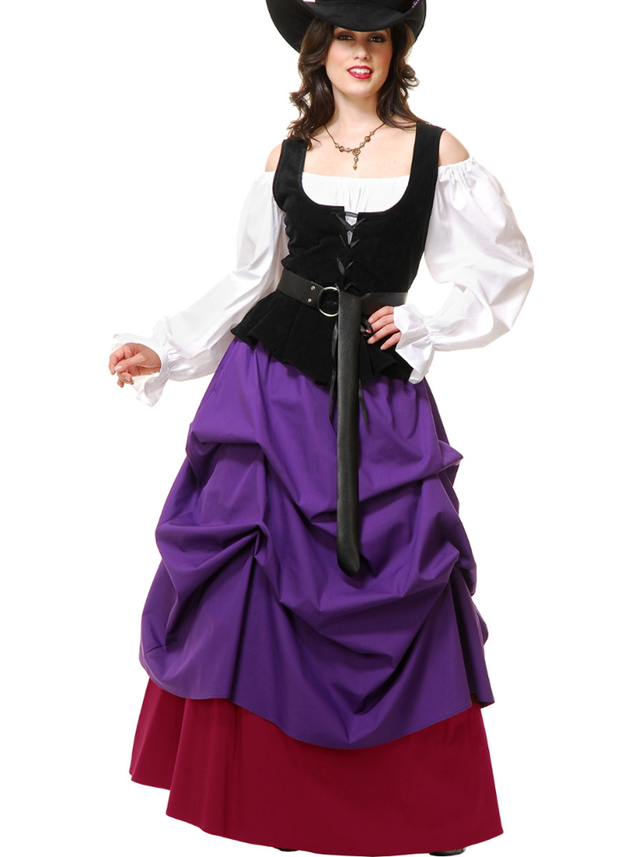 Wench Look Purple Wine Country Wench Women's Dress