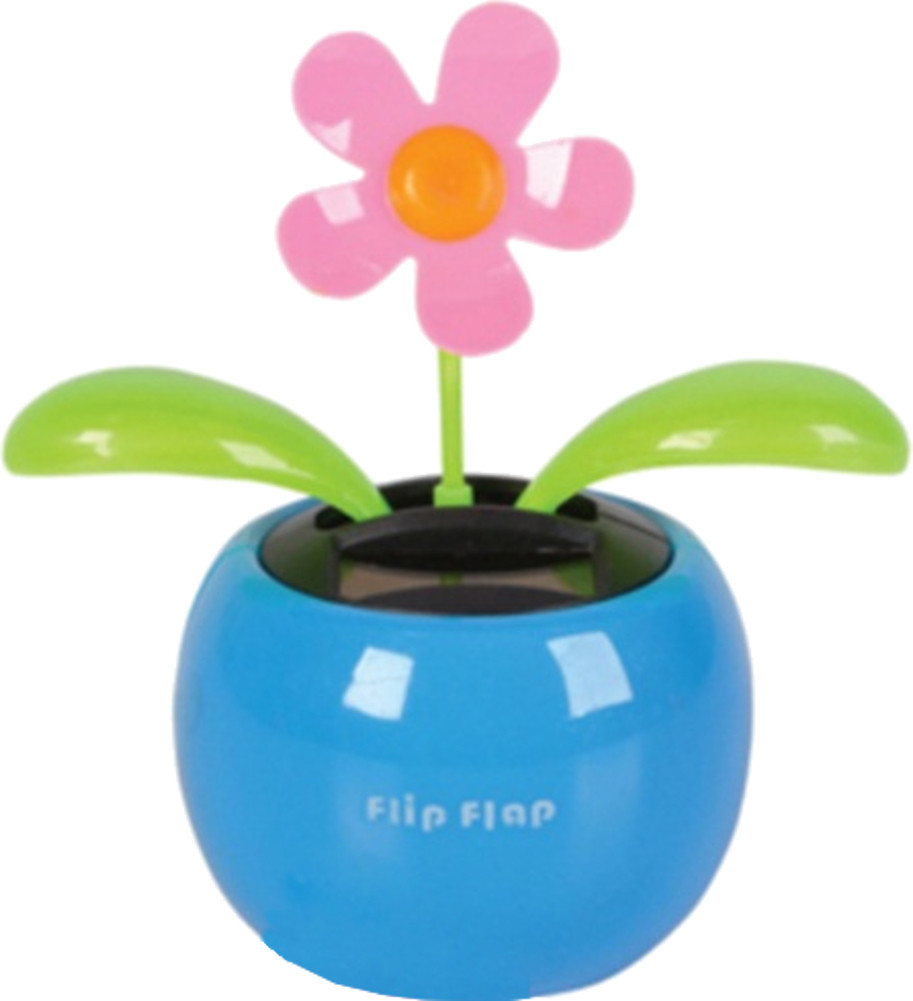 Bobbing Solar Powered Pink Flower