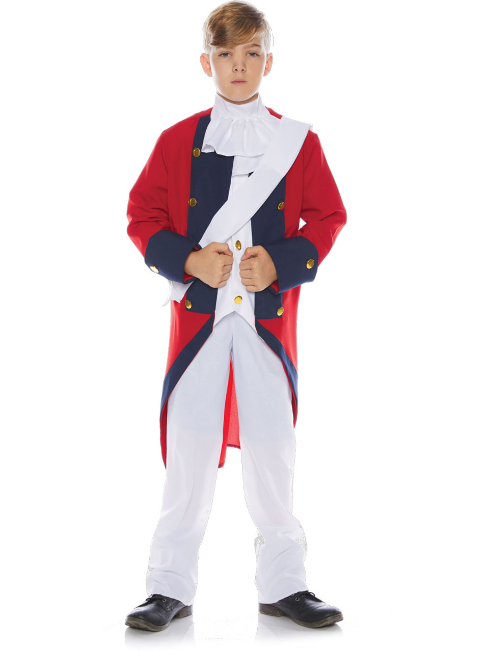 Revolutionary War British Red Coat Boys Costume