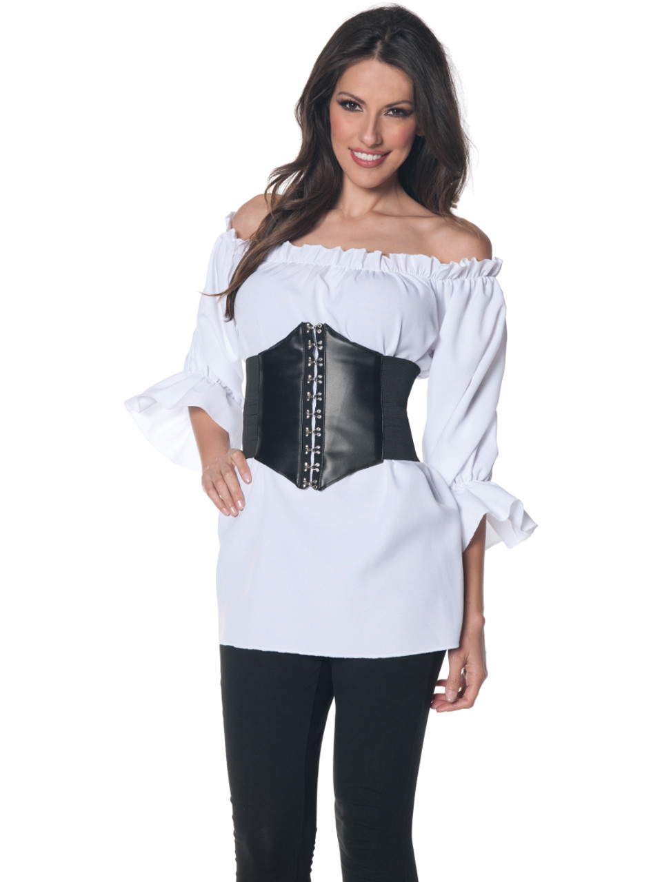 white pirate blouse womens