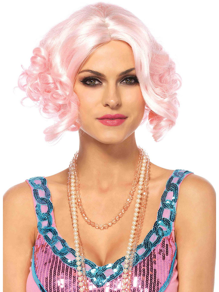 pink 1920s wig