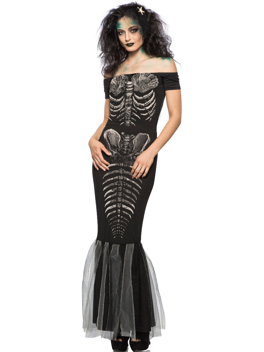 knee length dresses for ladies Women's Skeleton Bodysuit Costume main image 1