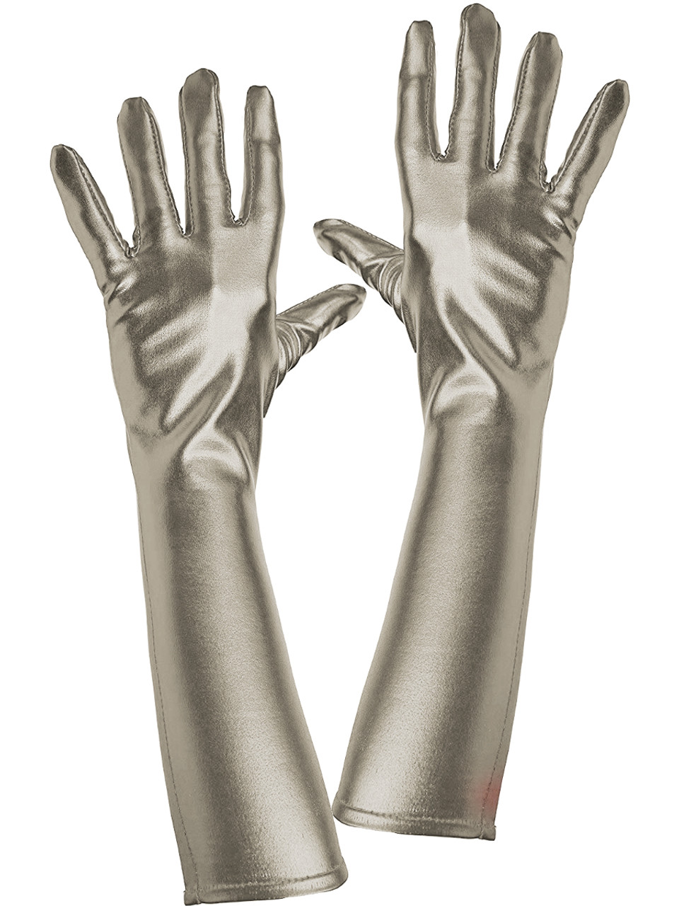 Silver Metallic Womens Gloves