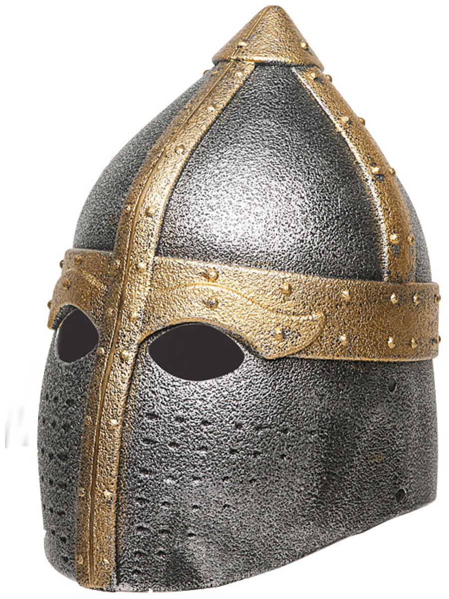 Silver Pointed Crusader Helmet - Main Image