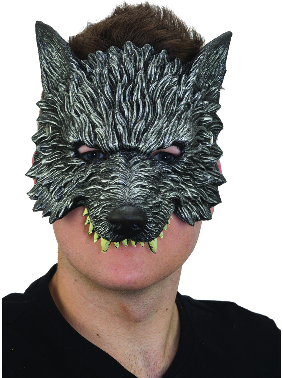 Adult's Silver Werewolf Mask