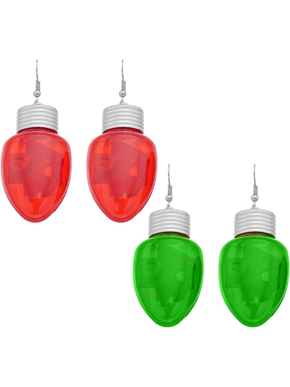 christmas light earrings