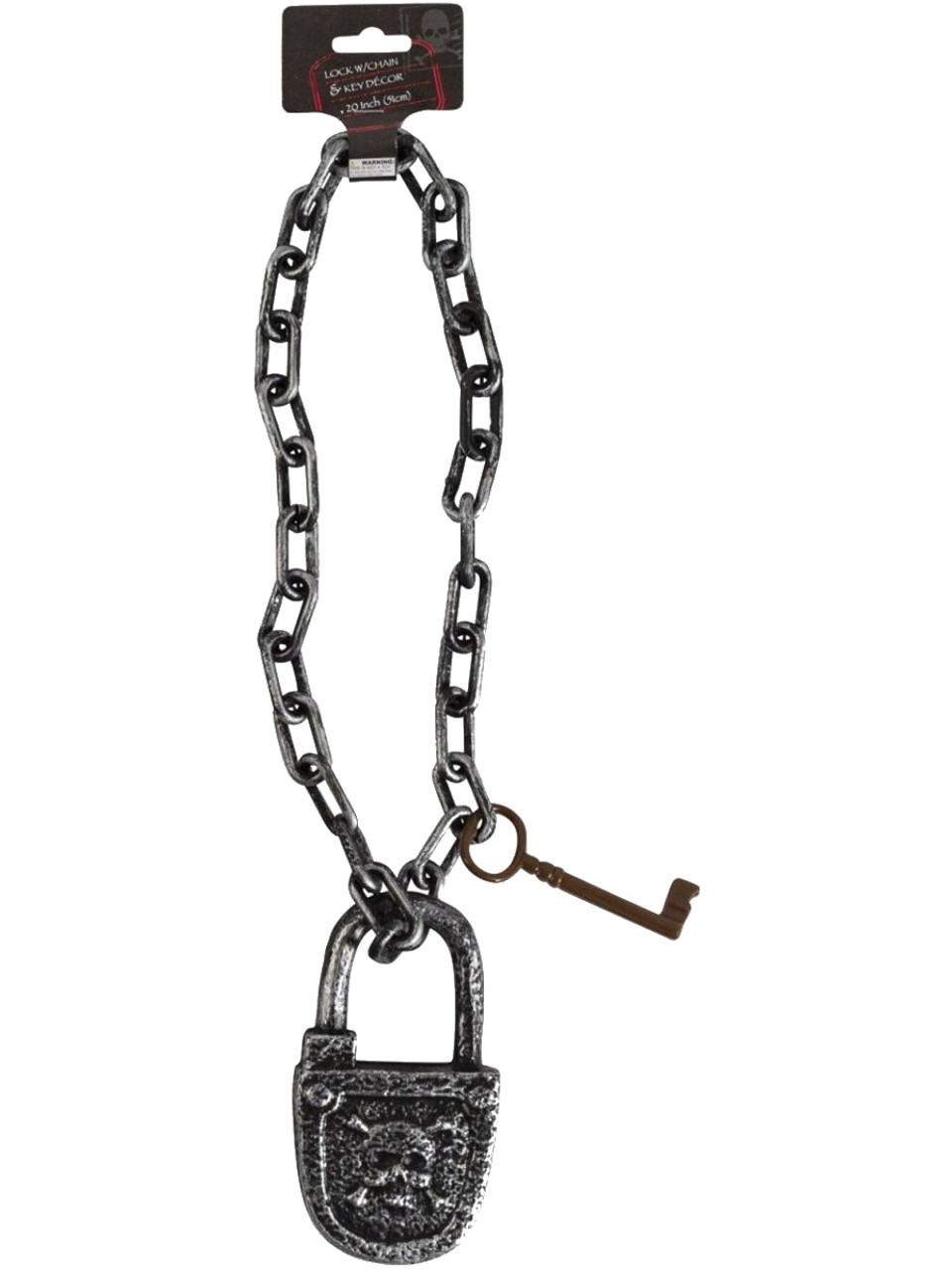Regent Products Silver Pirate Prisoner Chains with Lock and Key