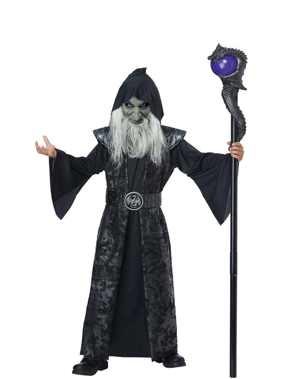 Evil Dungeon Master Wizard Warlock Child's Costume